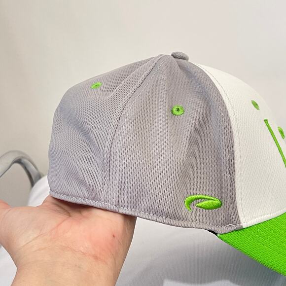 Pukka Baseball Hat Mens L XL Elastic Comfort Band Green White Gray Colorblock - Picture 6 of 12